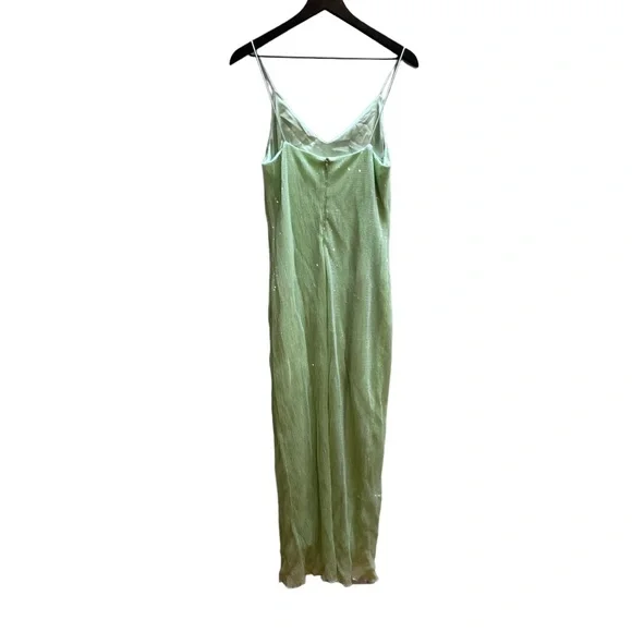 Rosetta GettyGreen Sequin Slip Gown size small